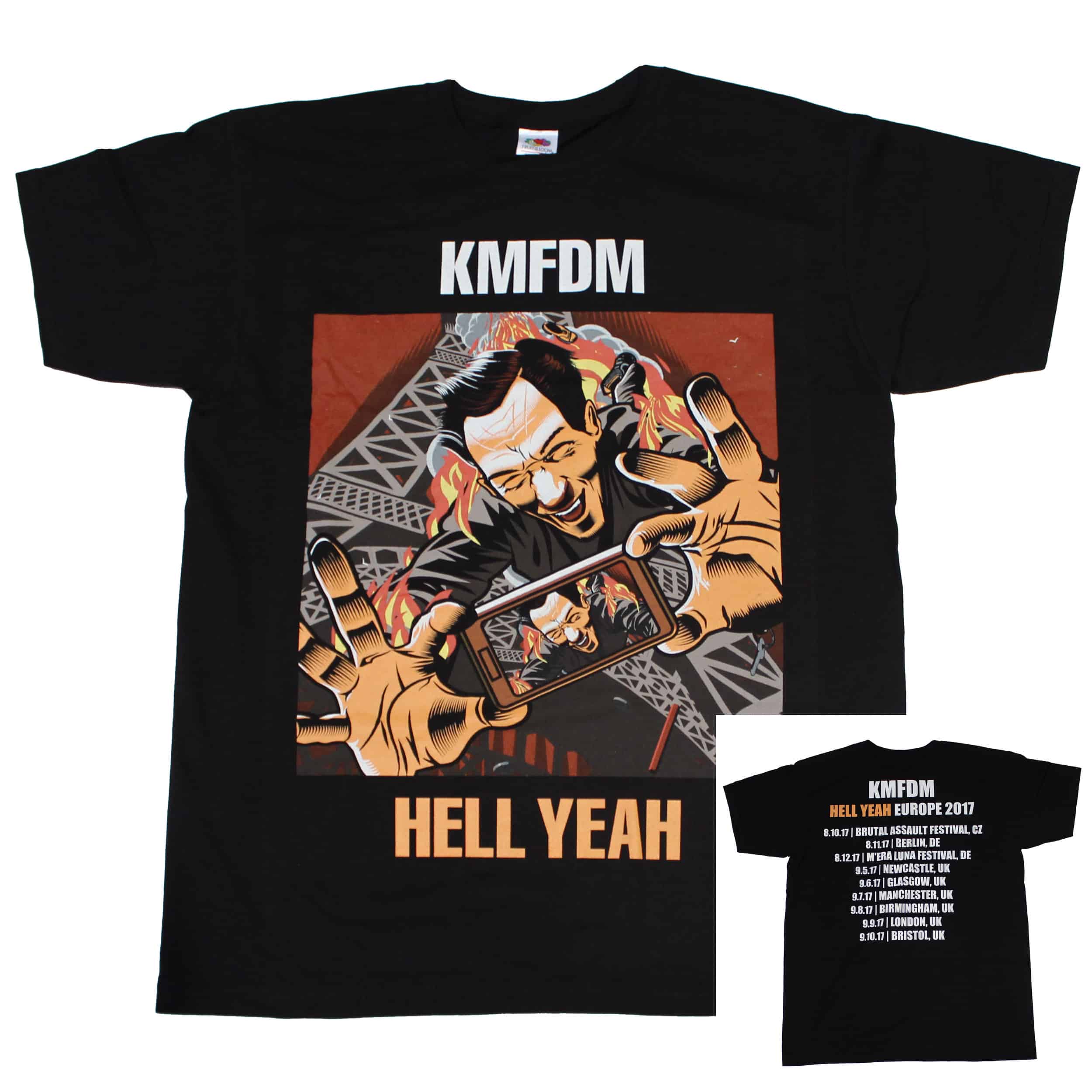 Suradam Product Forensische geneeskunde KMFDM, T-Shirt, Hell Yeah Tour 2017 (Limited Edition) – Merchland